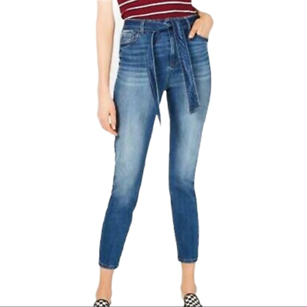 Vanilla Star High Rise Ankle Belted Jeans